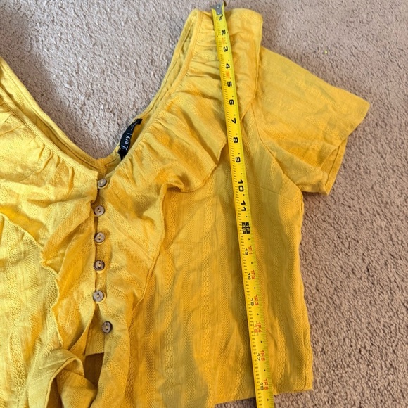 NWT Very J Ruffle Crop Top M - Picture 10 of 14